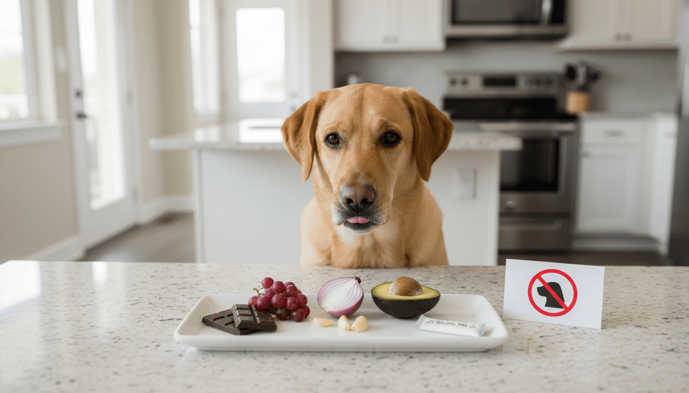 Aliments interdits pour le chien : la liste complète — illustration