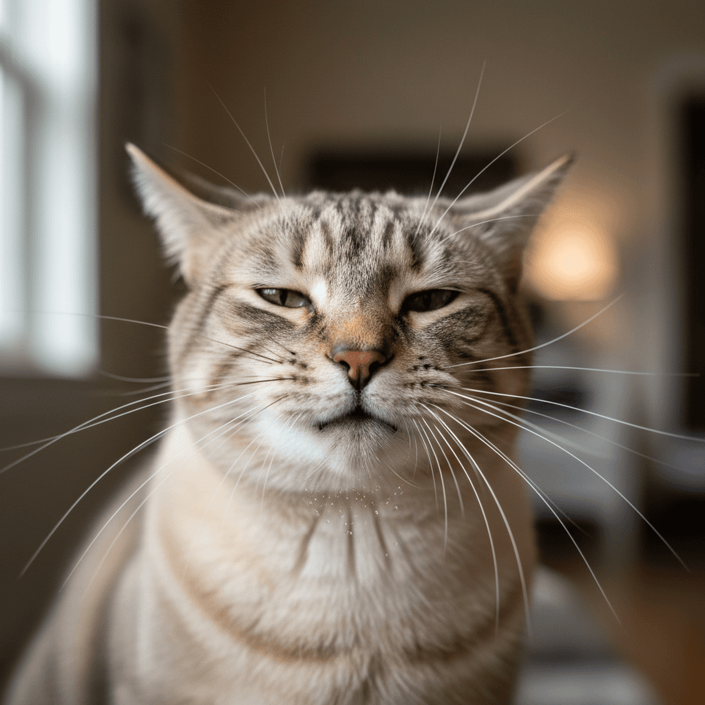 Mon chat éternue souvent : causes et que faire ? — illustration