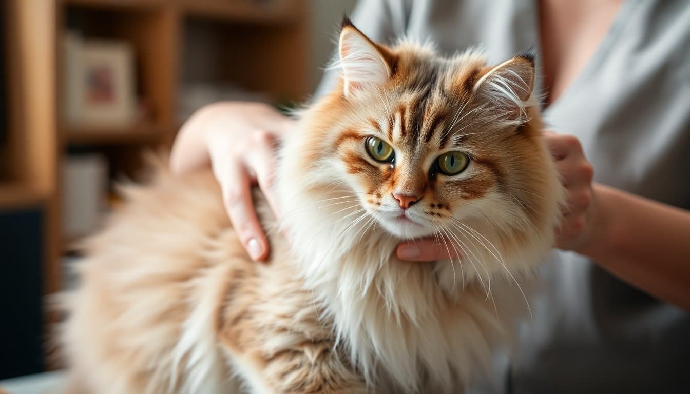 Soins du chat : toilettage et hygiène au quotidien — illustration