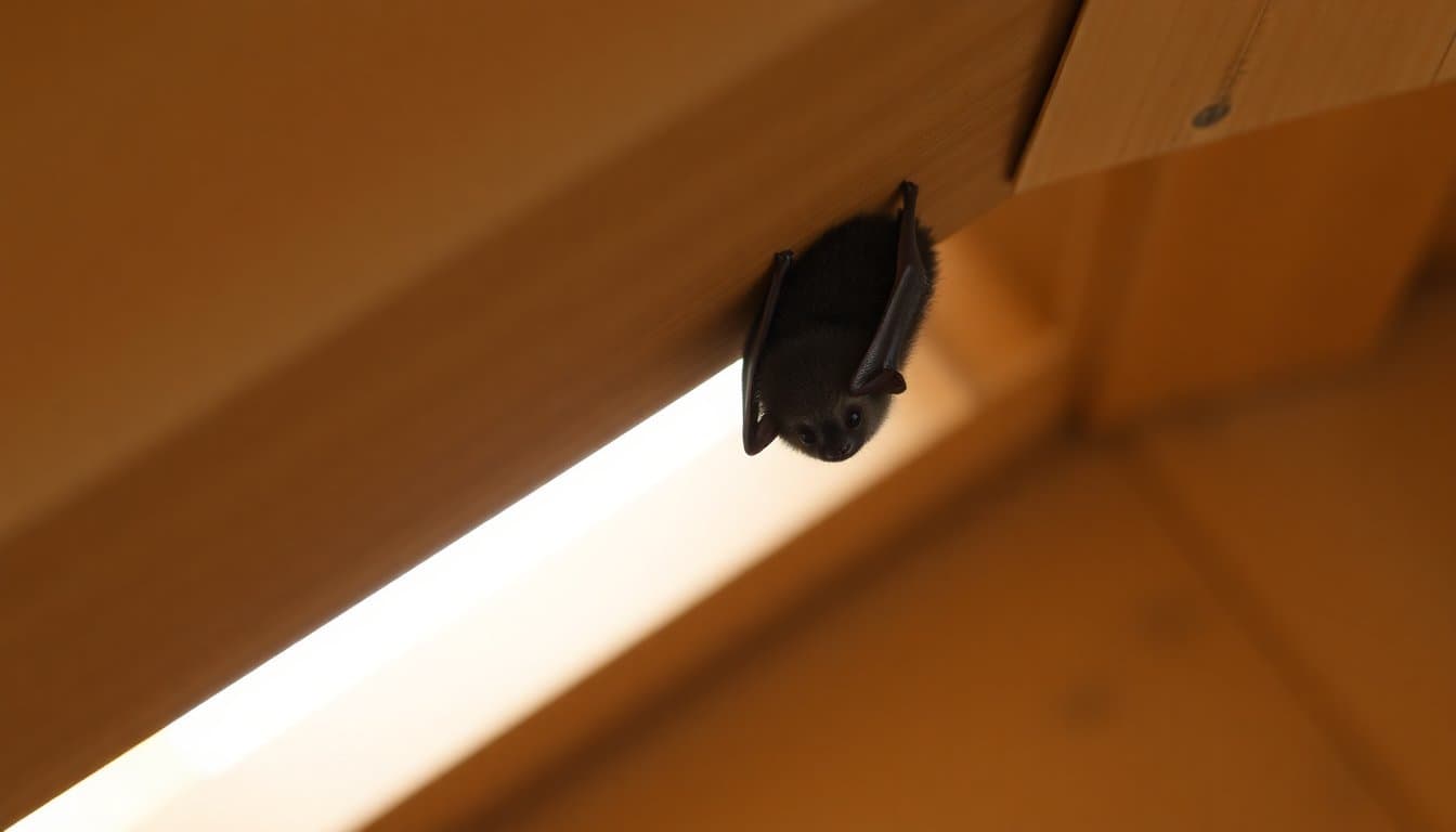Chauve-souris dans la maison : comment la faire sortir ? — illustration