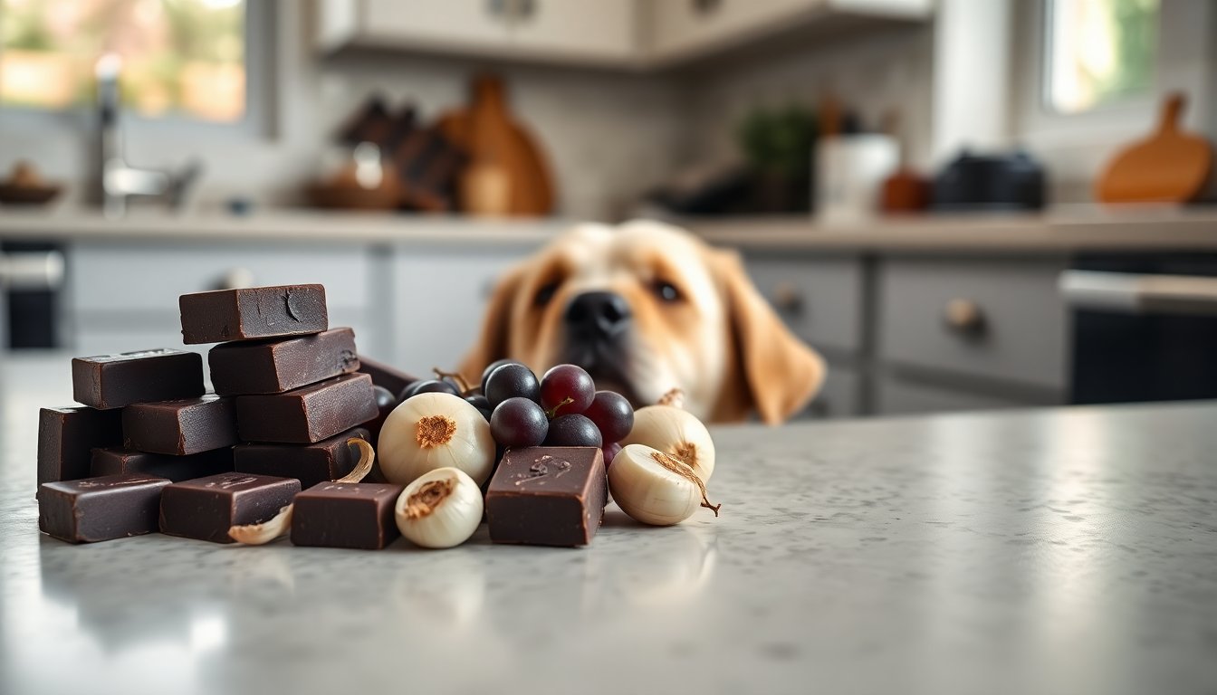 Chocolat, raisin et oignon : aliments toxiques pour le chien