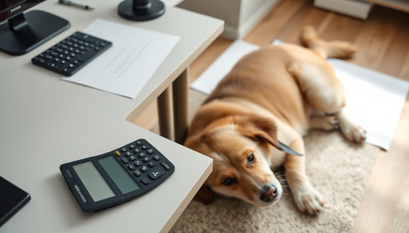 Calcul du budget d'une assurance pour chien