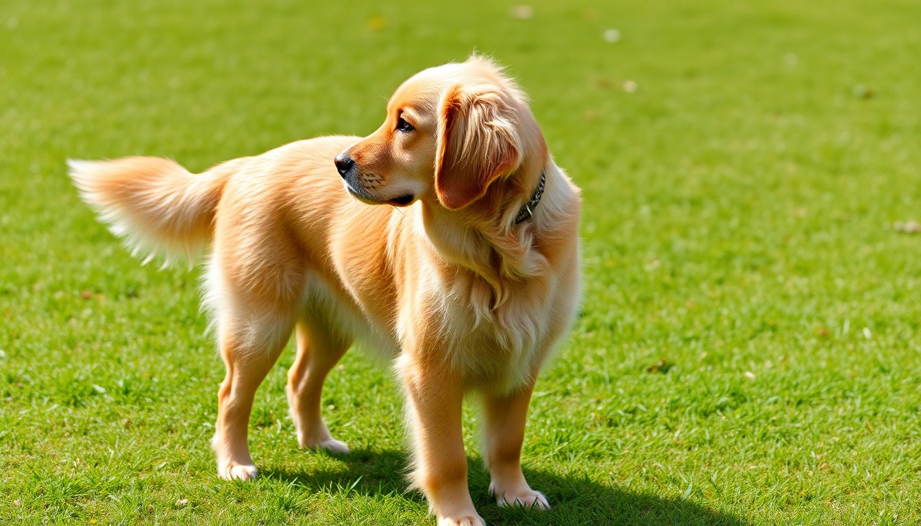 Golden Retriever adulte au pelage brillant
